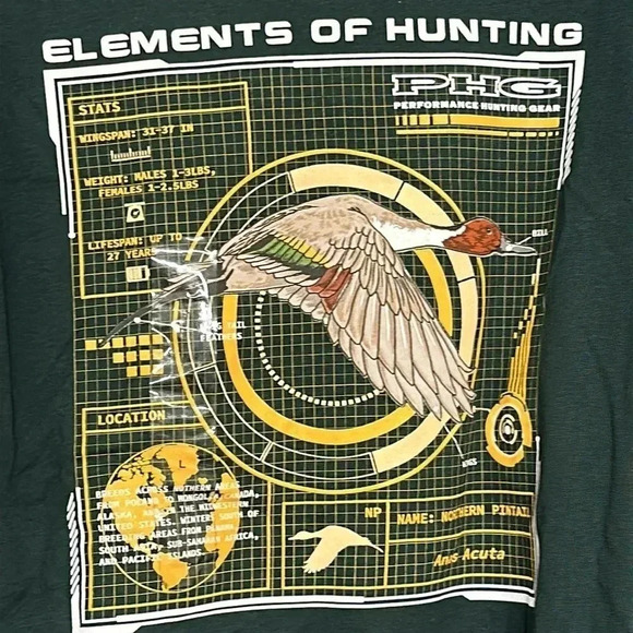 NWT columbia phg men’s long sleeve tshirt graphic size lg green - Picture 5 of 5